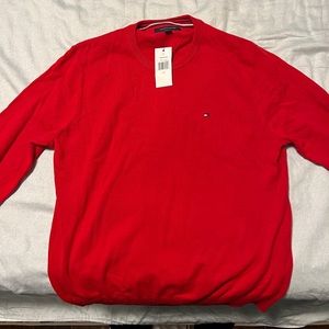 Tommy Hilfiger Mens crew neck sweater size Large Red